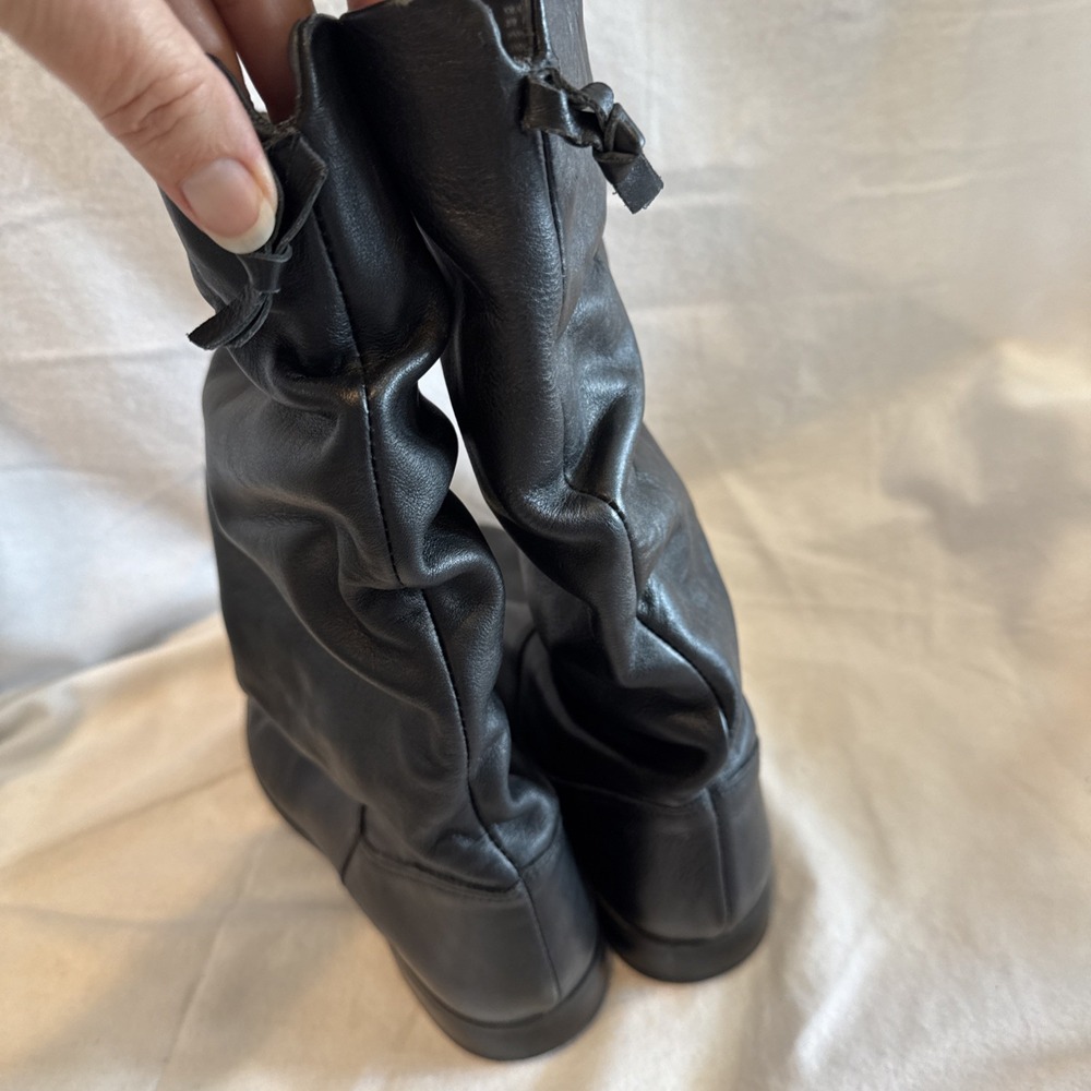 Dune London Rosalind Women's Black Slouch Boots Size  US 7 M / EUR 38 Casual - Picture 4 of 9